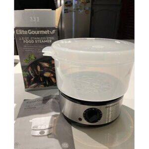 New 2.5 Quart Electric Compact Mini Food Vegetable Steamer, 400W